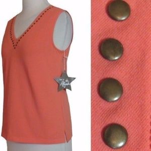 $59 Hot in Hollywood Pullover Tank Top Metal Stud